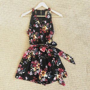 Express floral black romper